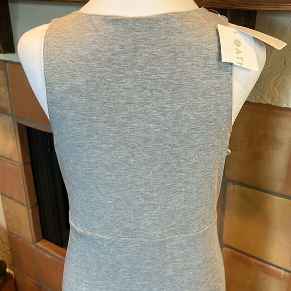 Athleta Heathered Gray/White REVERSIBLE SANTORINI HIGH NECK DRESS, size XL - Picture 5 of 12